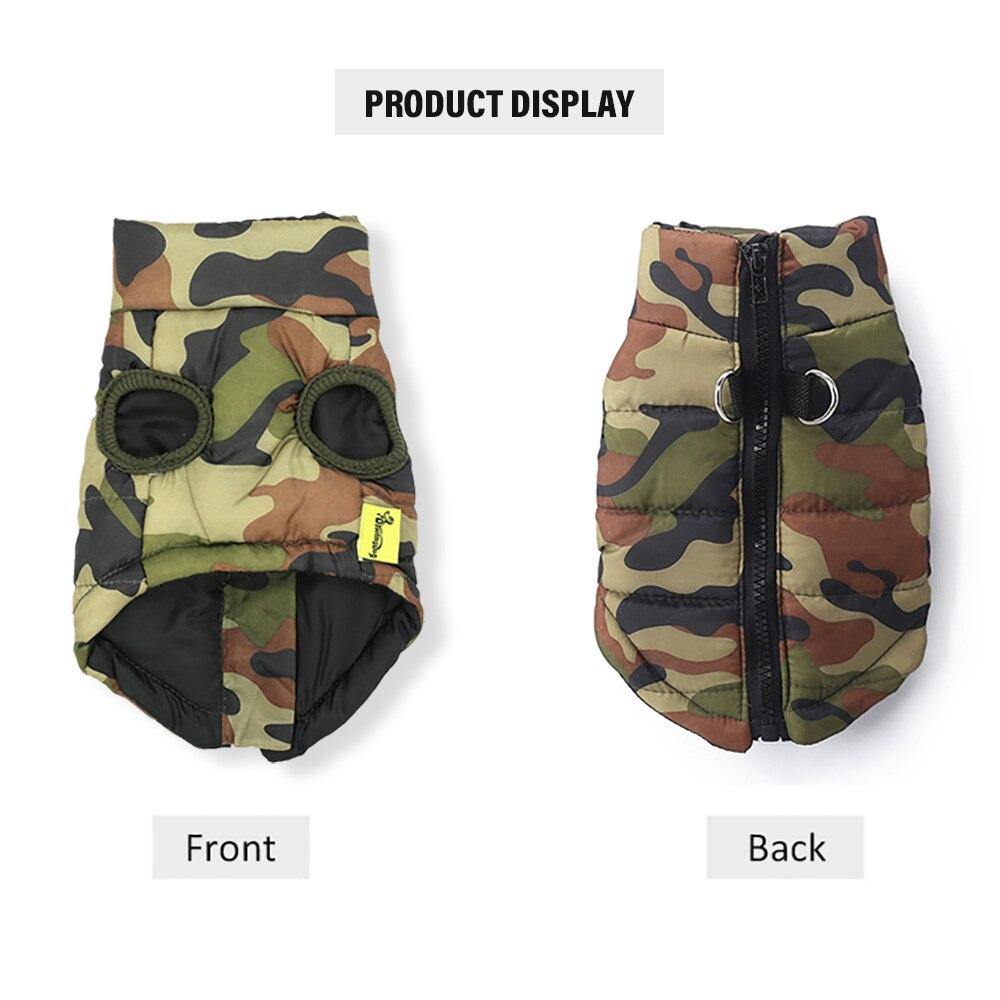 Waterproof Dog Puppy Camo Jacket Coat Vest - Lovepawz