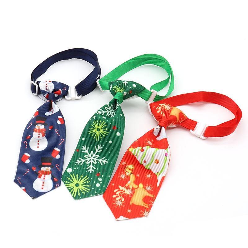 Pet Dog Cat Christmas Bow Tie Collar Accessories - Lovepawz