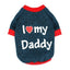 "I Love My Daddy/Mommy" Dog Autumn Sweatshirt - Lovepawz