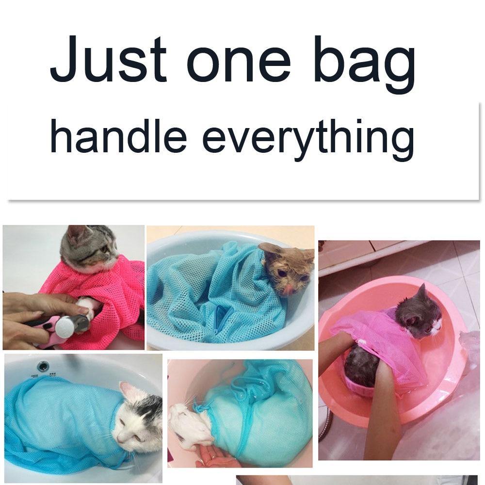 Ultimate Mesh Cat Shower Bag - Lovepawz