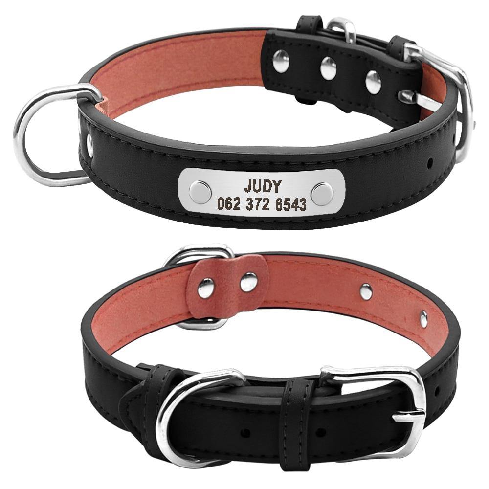 Personalized PU Leather Dog Collar - Lovepawz