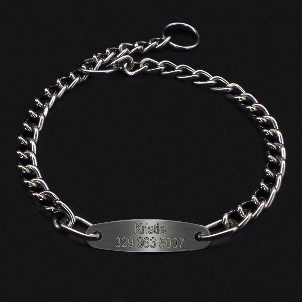 Personalized Chain Slip Collar - Lovepawz