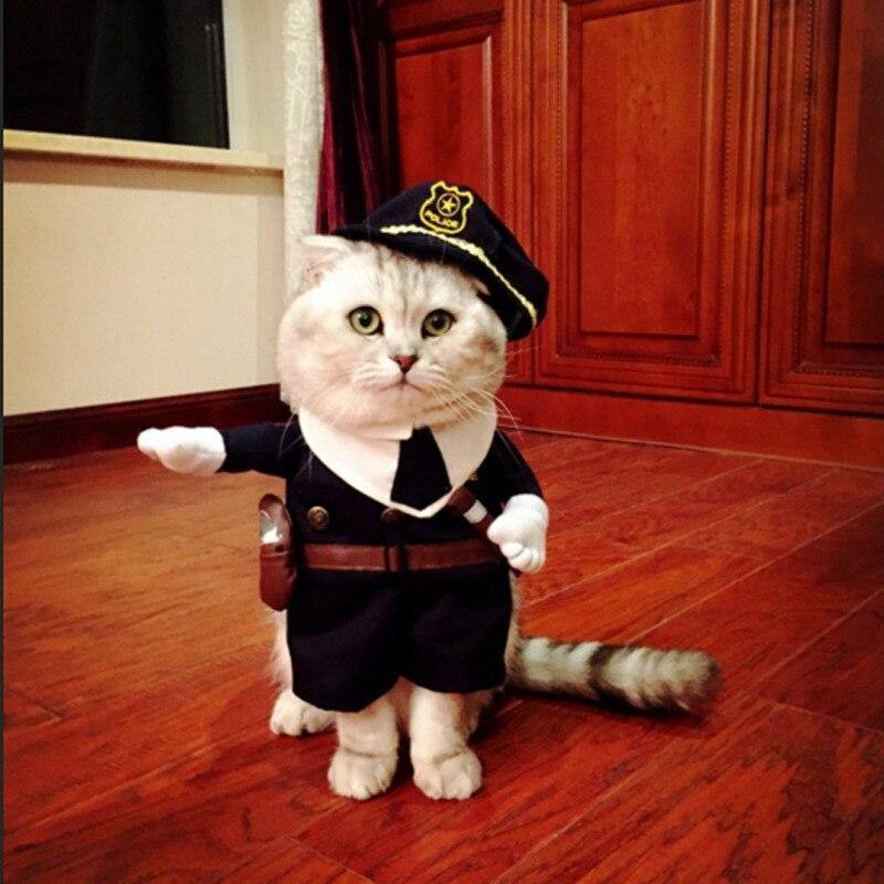 Police Officer Themed Cat Costume - Lovepawz