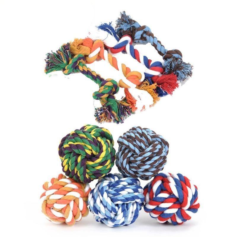 Rope and Ball Toys - Lovepawz