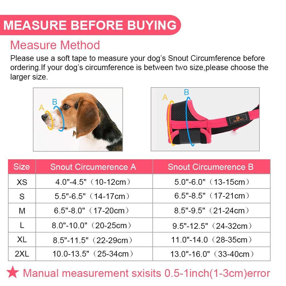Mesh Nylon Dog Anti-Biting Training Muzzle - Lovepawz