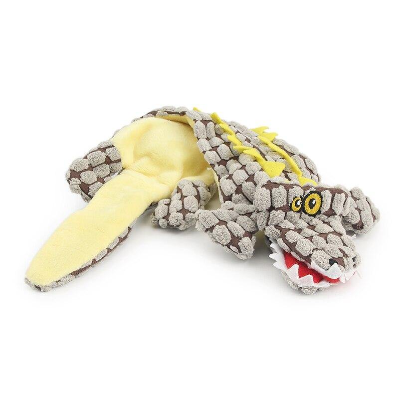 Crocodile Flat Squeaker Toy - Lovepawz