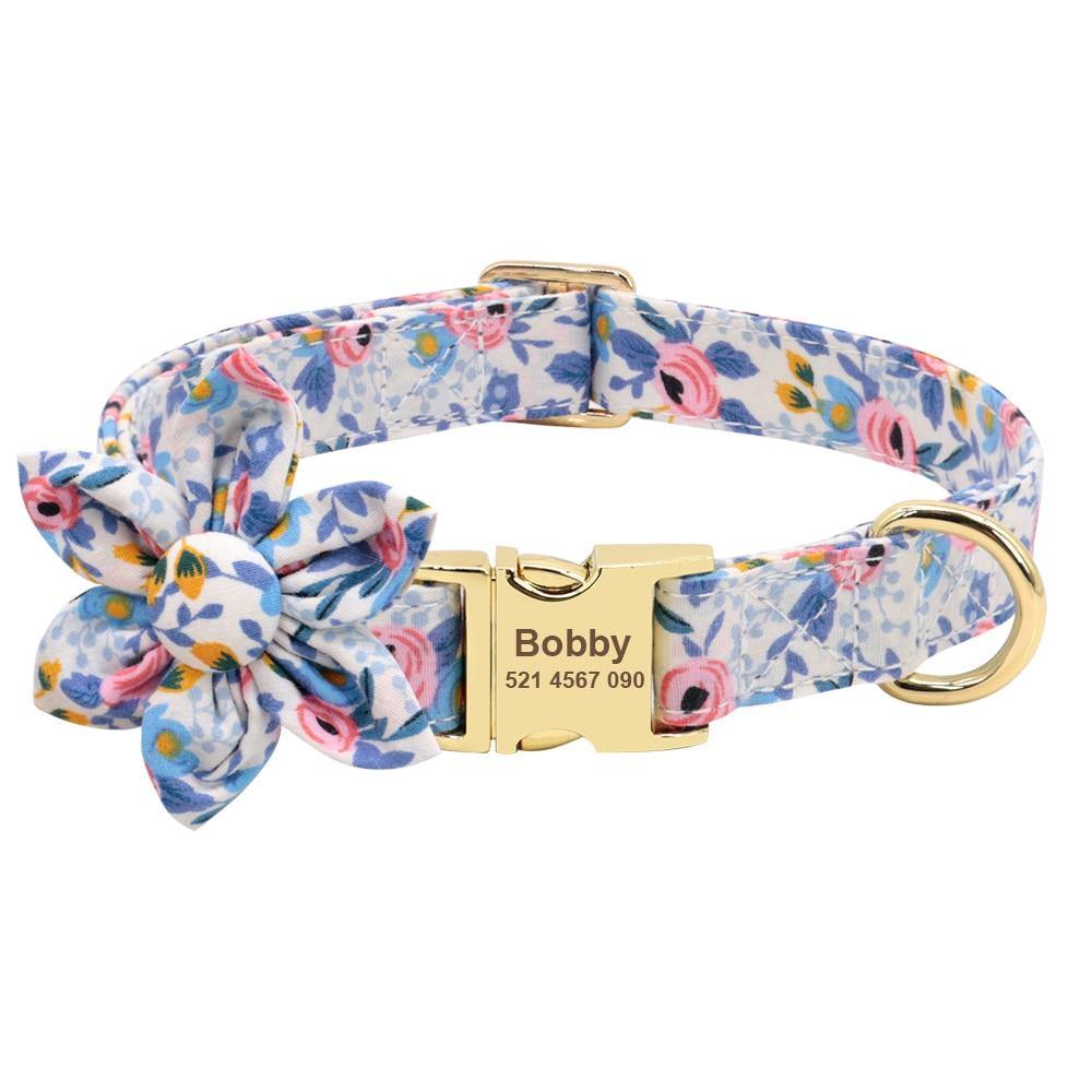 FlowerBow Personalized Collar - Lovepawz