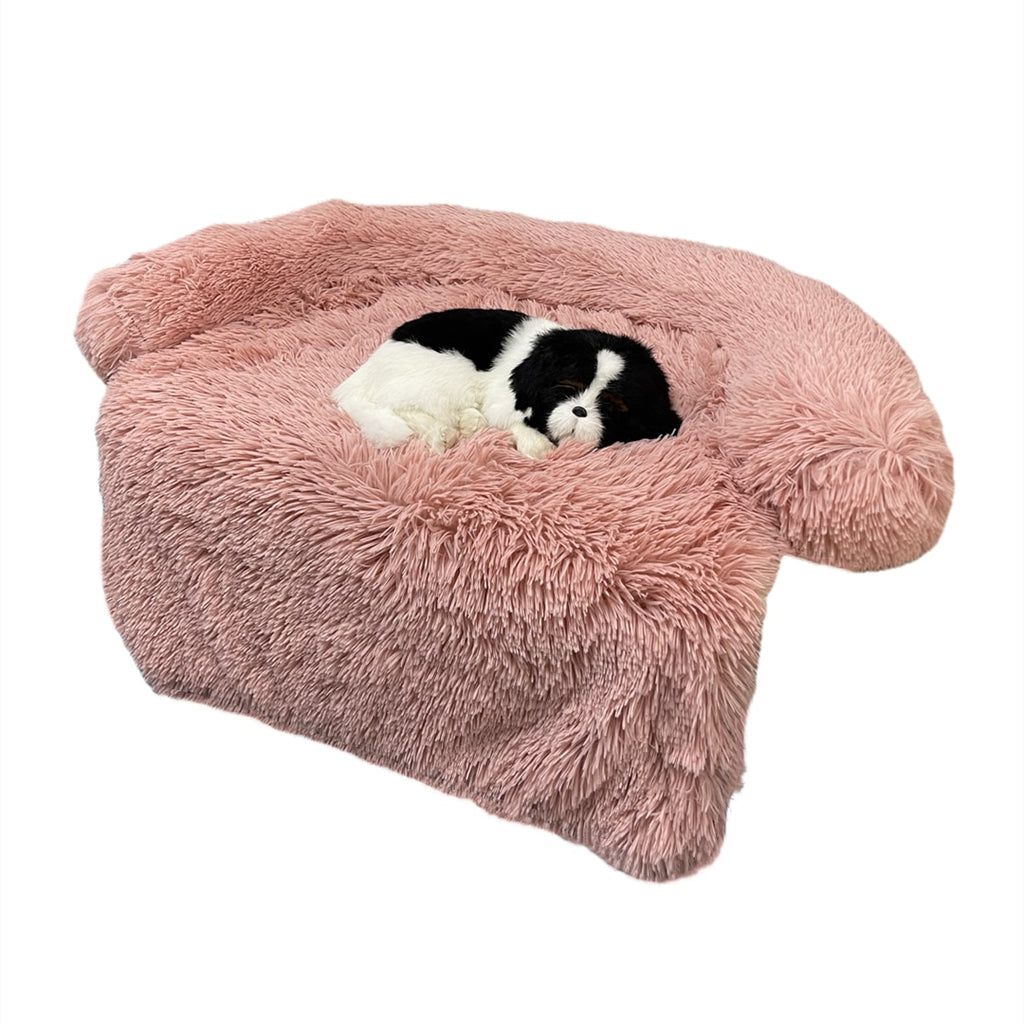 Washable Pet Sofa Couch Dog Bed Calming Blanket Bed - Lovepawz