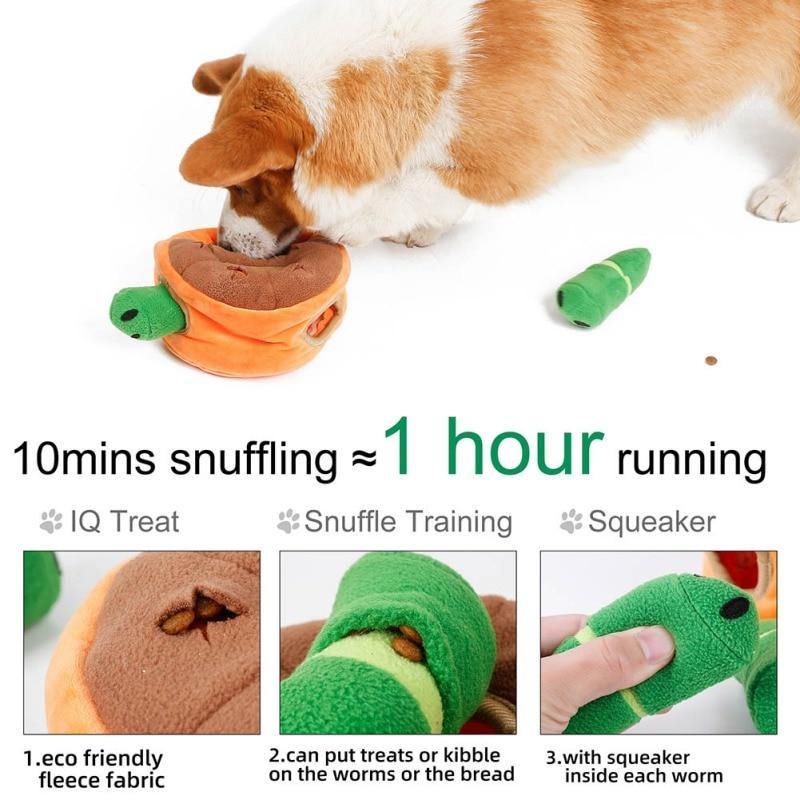 Dog Snuffle Cute Worm Food Toy - Lovepawz
