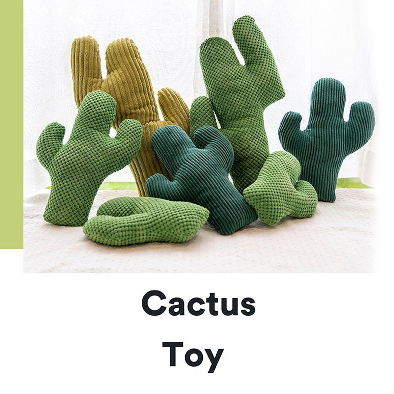 Cactus Catnip Cat Toy Pet Plush Chew Teeth Toy - Lovepawz