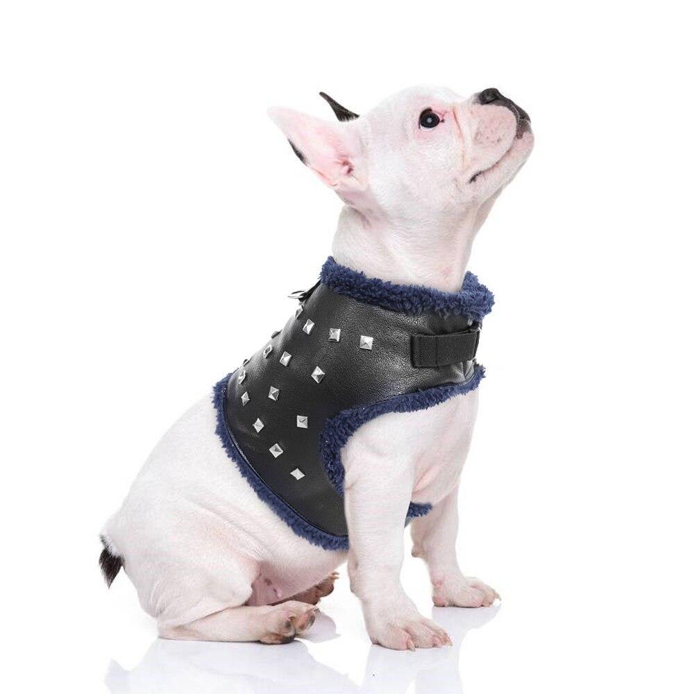 Dog Cat Leather Padded Vest Clothes - Lovepawz