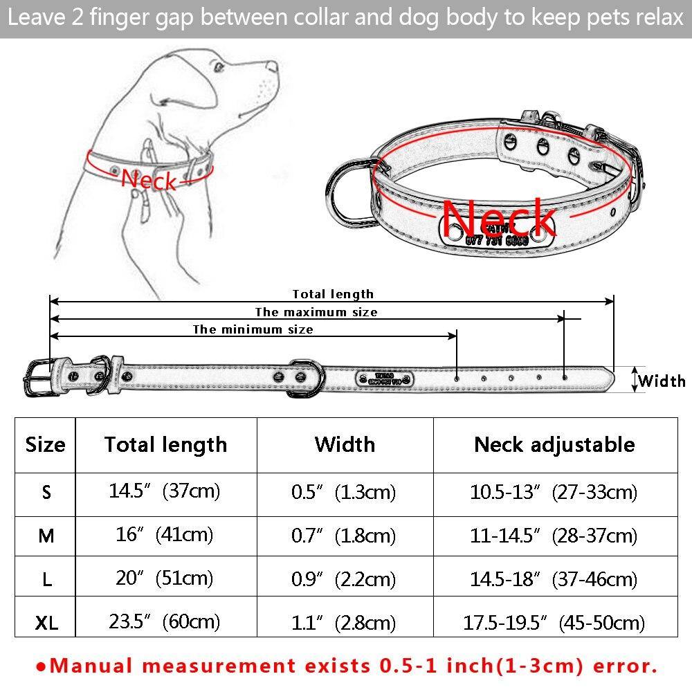 Personalized PU Leather Dog Collar - Lovepawz
