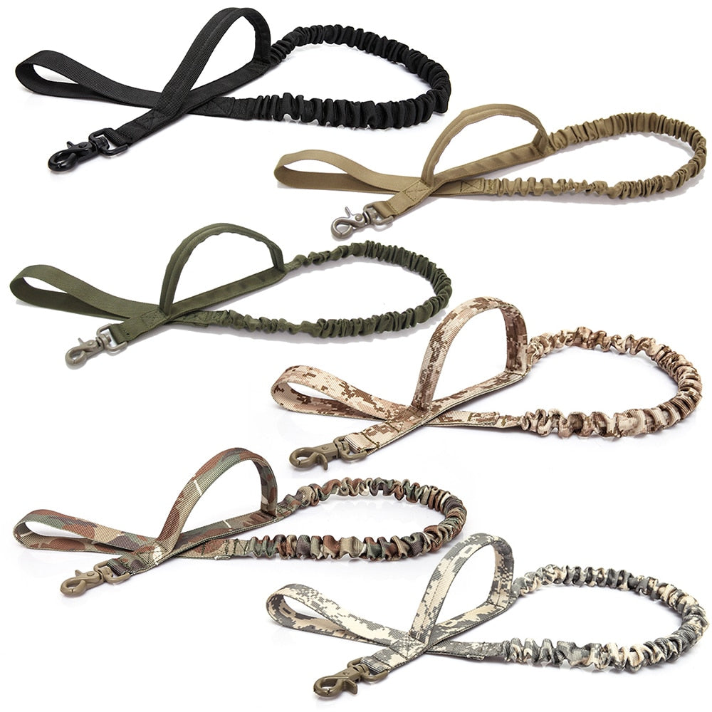 Tactical Bungee Dog Leash Quick Release Lead - Lovepawz