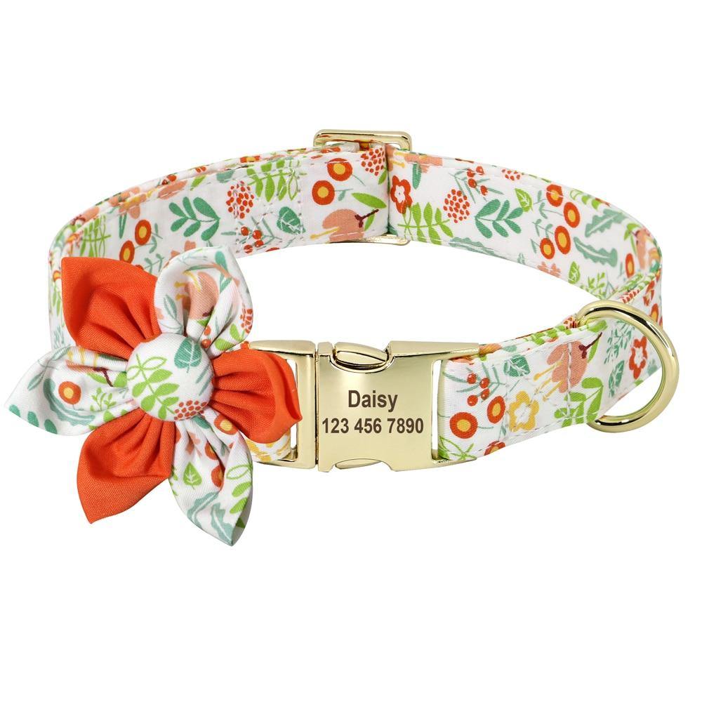 FlowerBow Personalized Collar - Lovepawz
