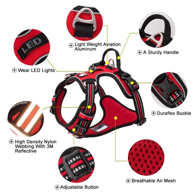 Ultimate TrueLove Reflective Adjustable Harness - Lovepawz