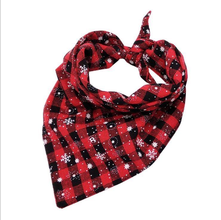 Snowflake Plaid Bandana - Lovepawz