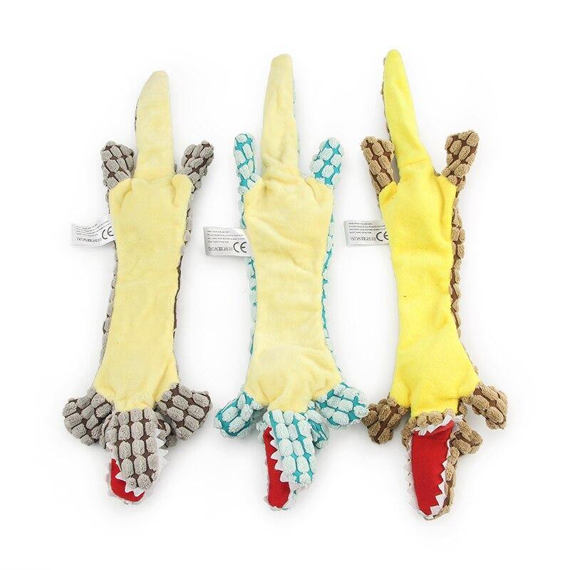 Crocodile Flat Squeaker Toy - Lovepawz