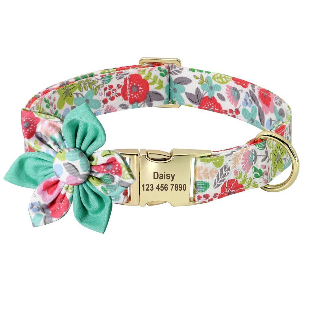 FlowerBow Personalized Collar - Lovepawz