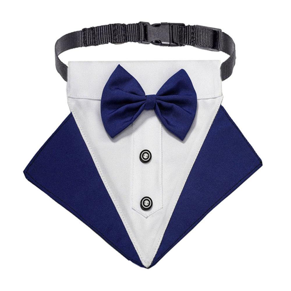 Formal Dog Puppy Tuxedo Bandana Collar With Bow Tie - Lovepawz