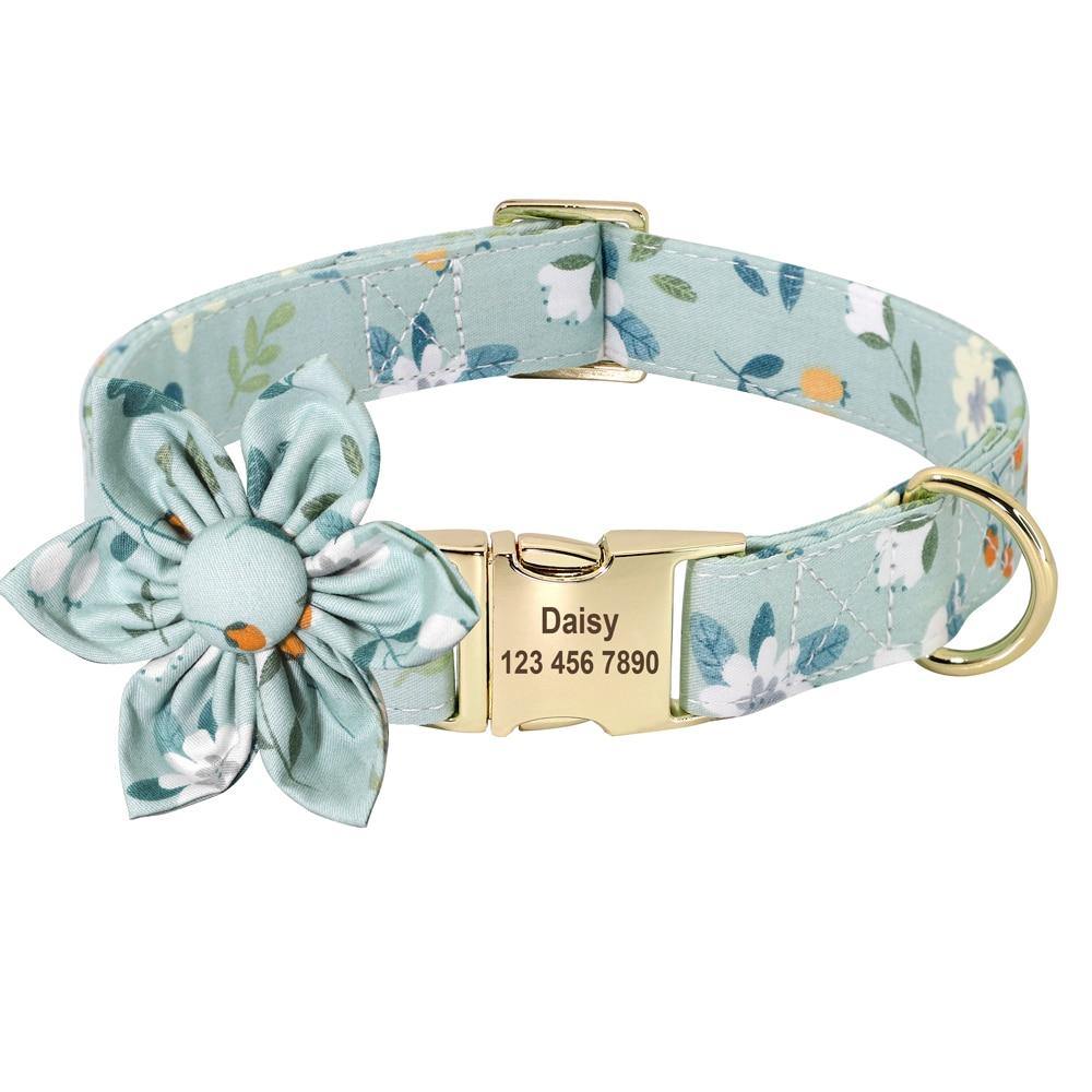 FlowerBow Personalized Collar - Lovepawz