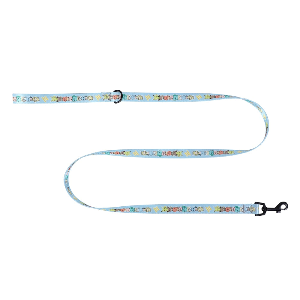 Reflective Anime Adjustable Blue Pikachu Cute Dog Harness and Leash - Lovepawz