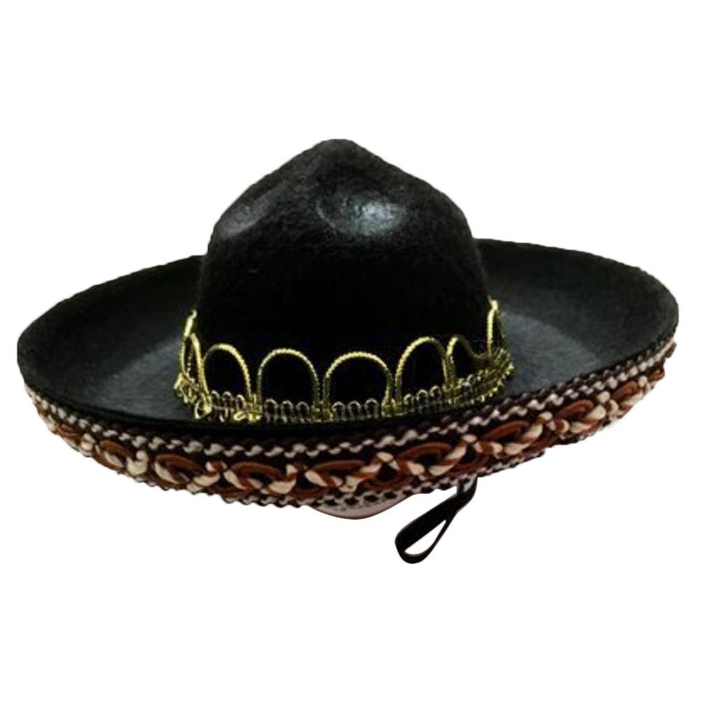 Mexican Themed Sombrero Dog Styled PomPom Hat - Lovepawz