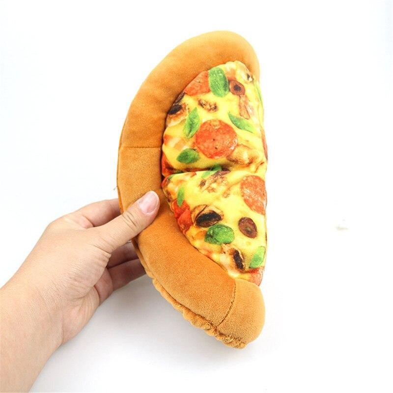 Pet Plush Toy Squeaky Pizza Pie - Lovepawz