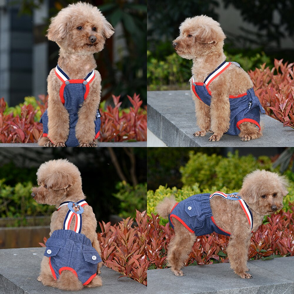 Dog Washable Diaper Overall Clothing Pants - Lovepawz