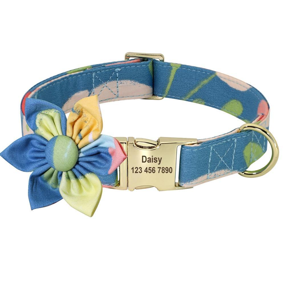 FlowerBow Personalized Collar - Lovepawz