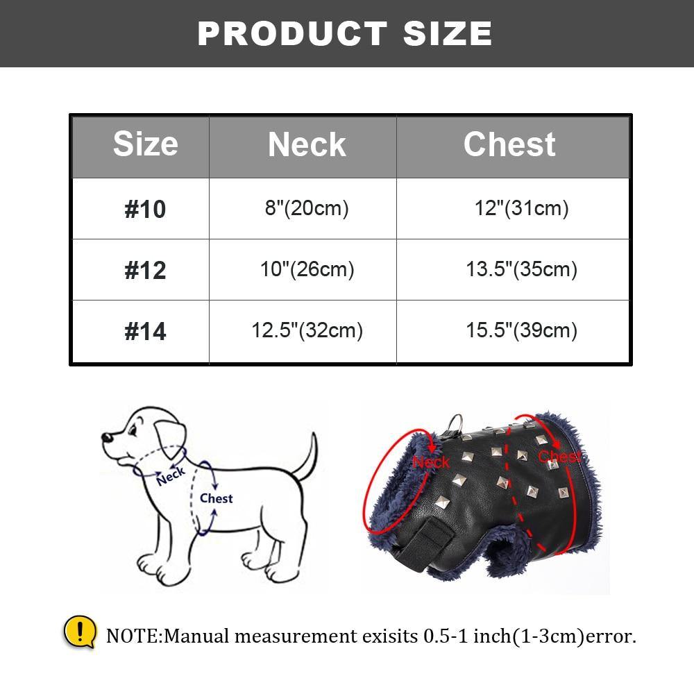 Dog Cat Leather Padded Vest Clothes - Lovepawz