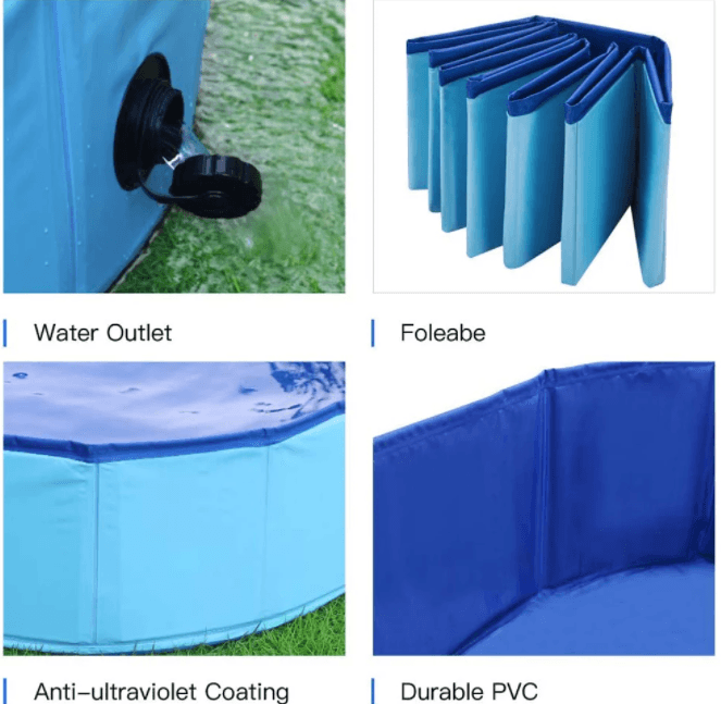 Foldable Pet Collapsible Swimming Pool - Lovepawz