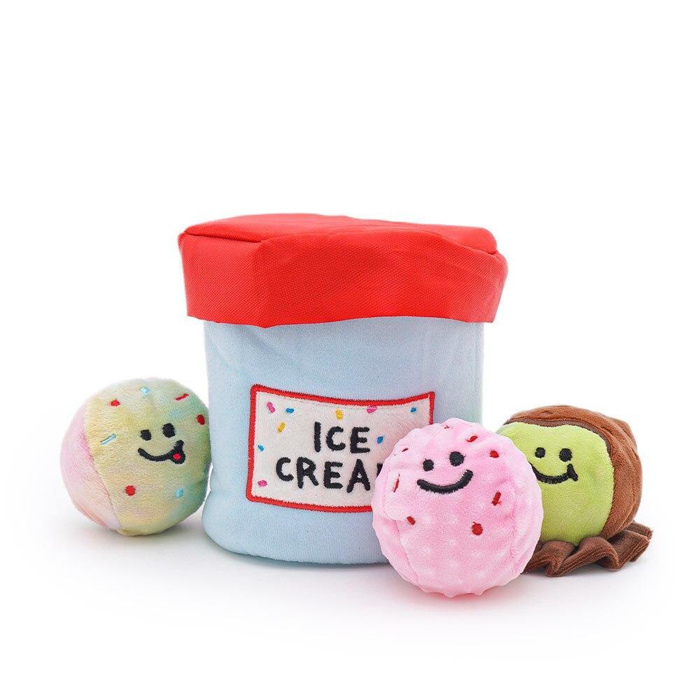 Ice Cream Toy Dog Plush Set - Lovepawz