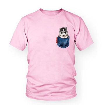 Husky Dog T-Shirt Women - Lovepawz