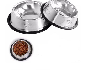 Paw Stainless Steel Footprint Bowl - Lovepawz