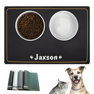Personalized Custom Pet Feeder Mat Waterproof - Lovepawz