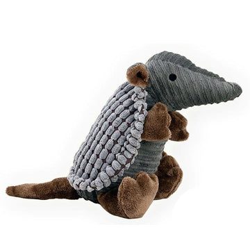 Armoured Armadillo Dog Plush Squeaker - Lovepawz