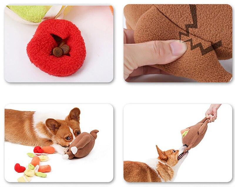 Turkey Plush Dog Snuffle Toy