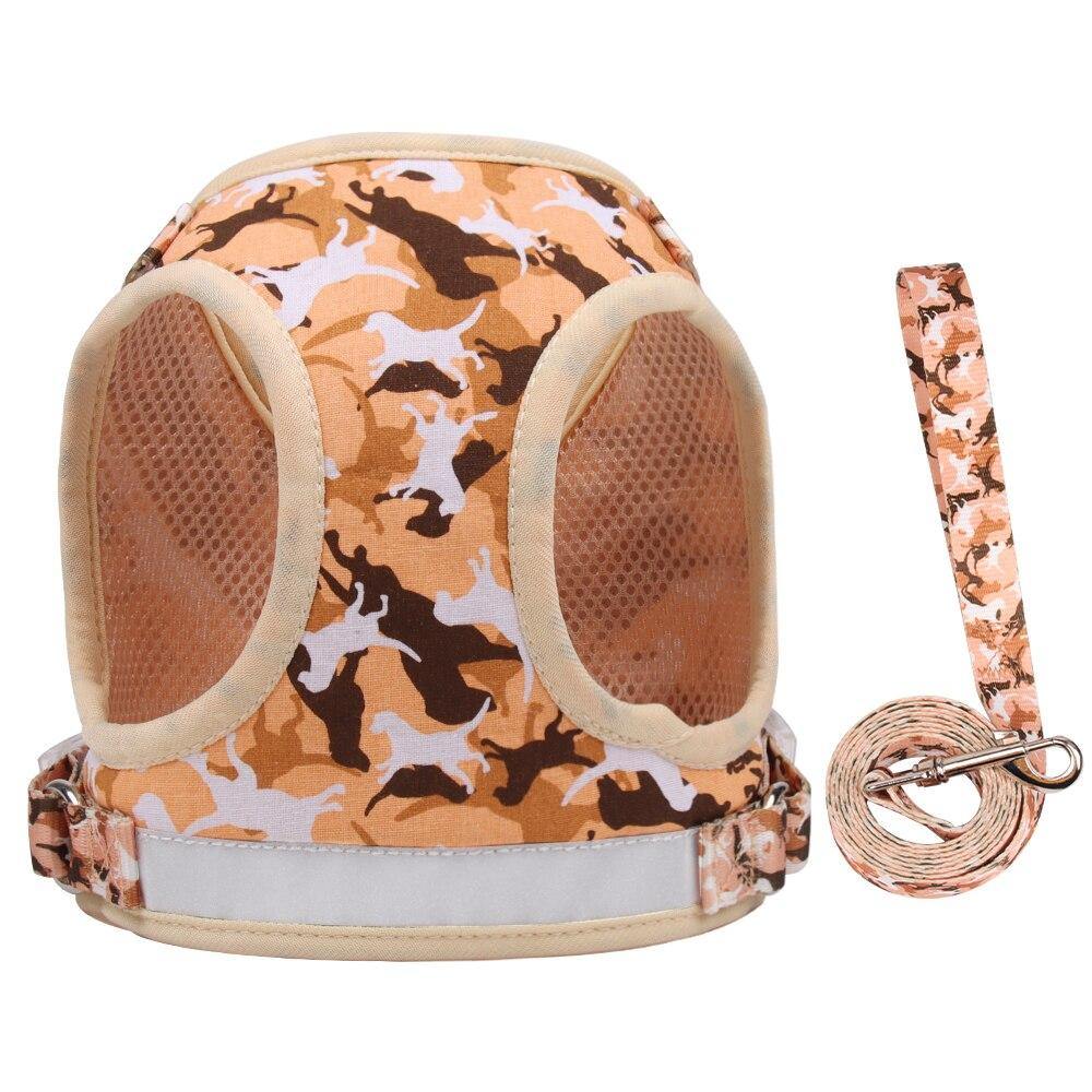 Camouflage Camo Dog Adjustable Harness - Lovepawz