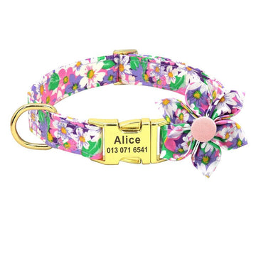 Personalized Flower Bowknot Set - Lovepawz