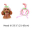 Lace Dog Hat Cap Pet Headwear Hats with Ear Holes Cute Straw Design - Lovepawz