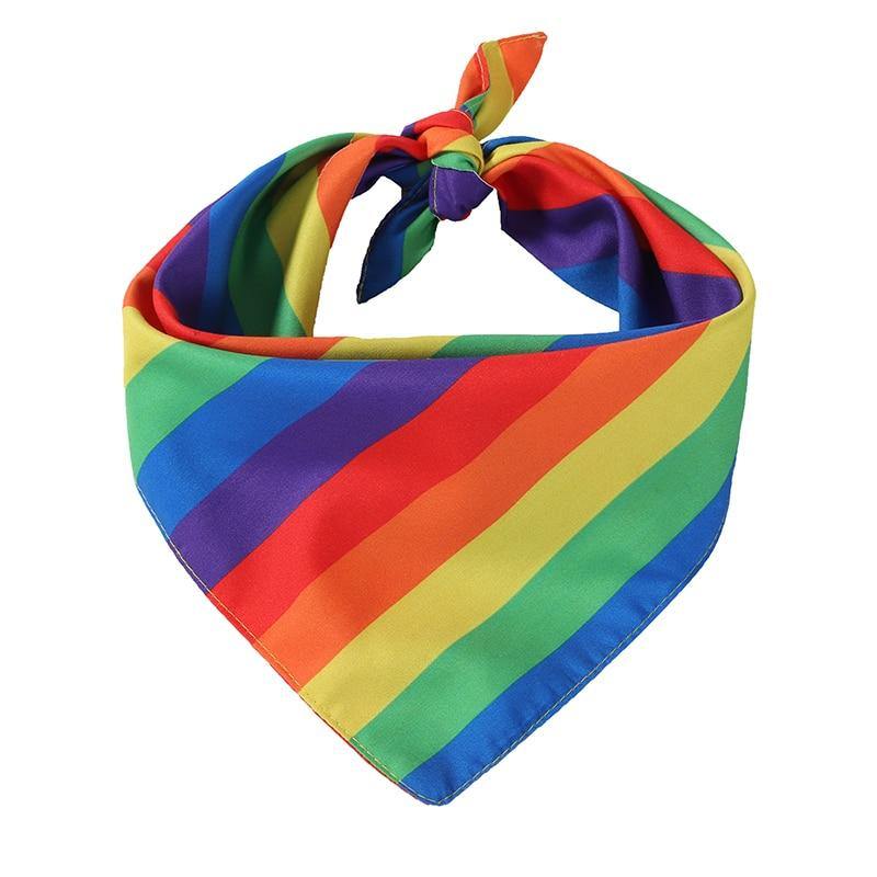 Rainbow Style Dog Bandana Scarf - Lovepawz