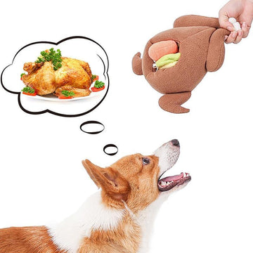 Dog Snuffle Stuffed Turkey Interactive Puzzle Toy - Lovepawz