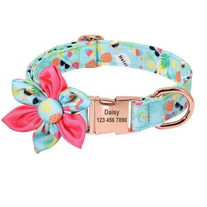 Fruit Floral Personalized Collar - Lovepawz