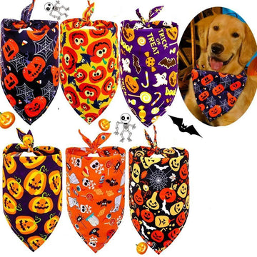 Halloween Styled Mix Dog Bandana Scarfs - Lovepawz