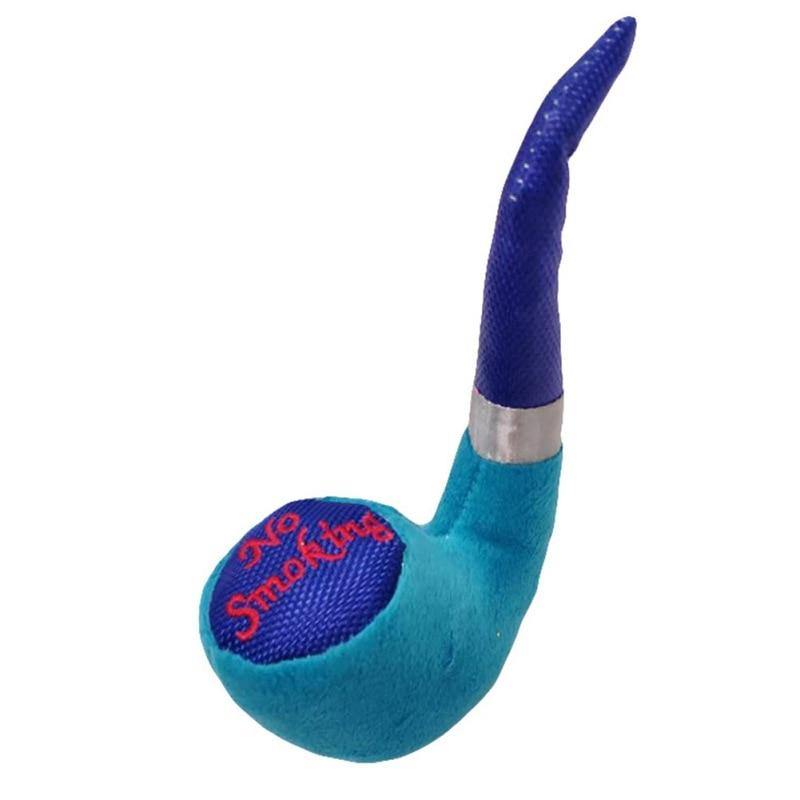 Smoke Pipe Dog Sound Squeak Plush Toys - Lovepawz