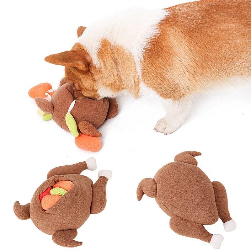 Stuffed Turkey Snuffle Dog Toy