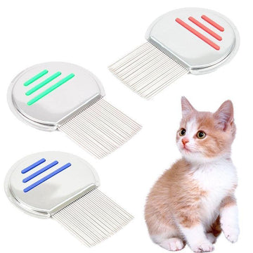Dog Flea Stainless Steel Needle Cat Hair Remover Comb - Lovepawz
