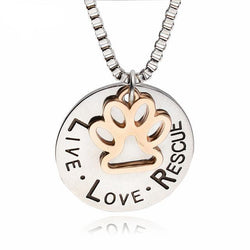 Live Love Rescue Pendant - Lovepawz