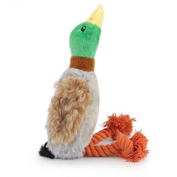 Duck Squeak Dog Rope Toy - Lovepawz