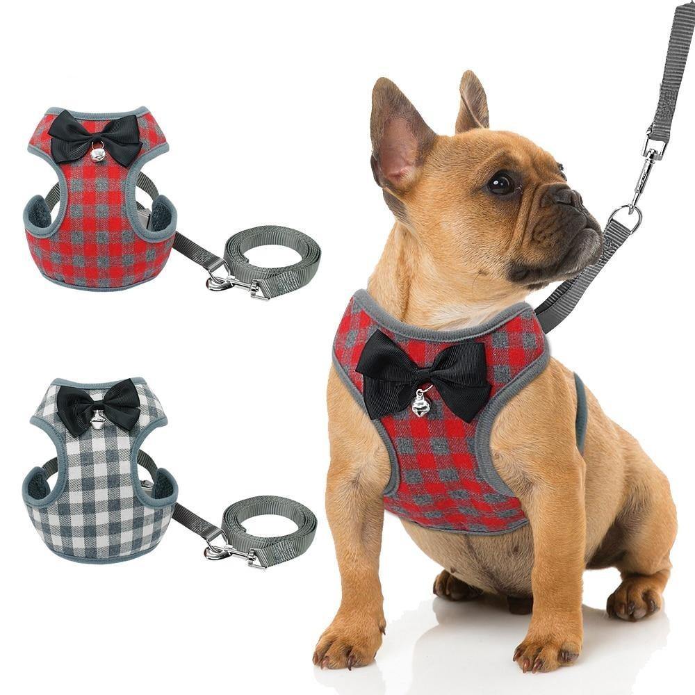 Bowknot Dog Harness and Leash Set - Lovepawz